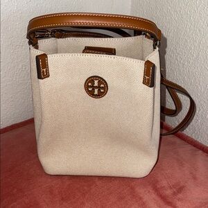 Tory Burch Cream and Brown Women's Bag